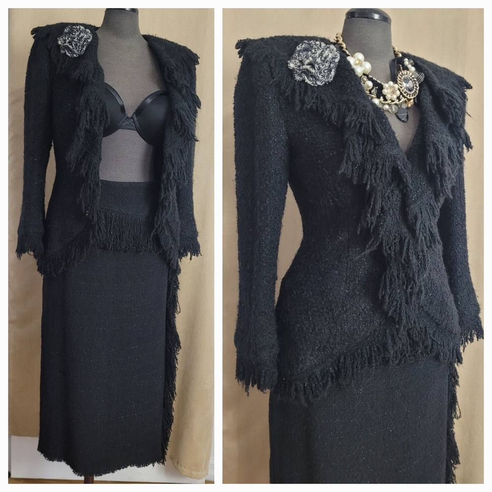Boucle Knit Sweater / Jacket / 8
